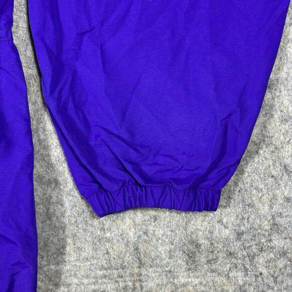 Vintage LL Bean Anorak Nylon Windbreaker Mens XL Purple 1/2 Zip Hood USA READ - Picture 4 of 9